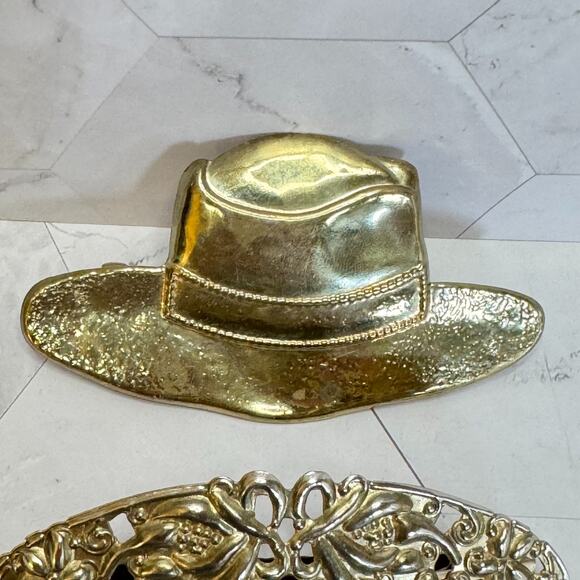 Vintage Goody Hair Barrettes Lot of 6 Gold Tone Metal 1980s Coquette Clip Pearls